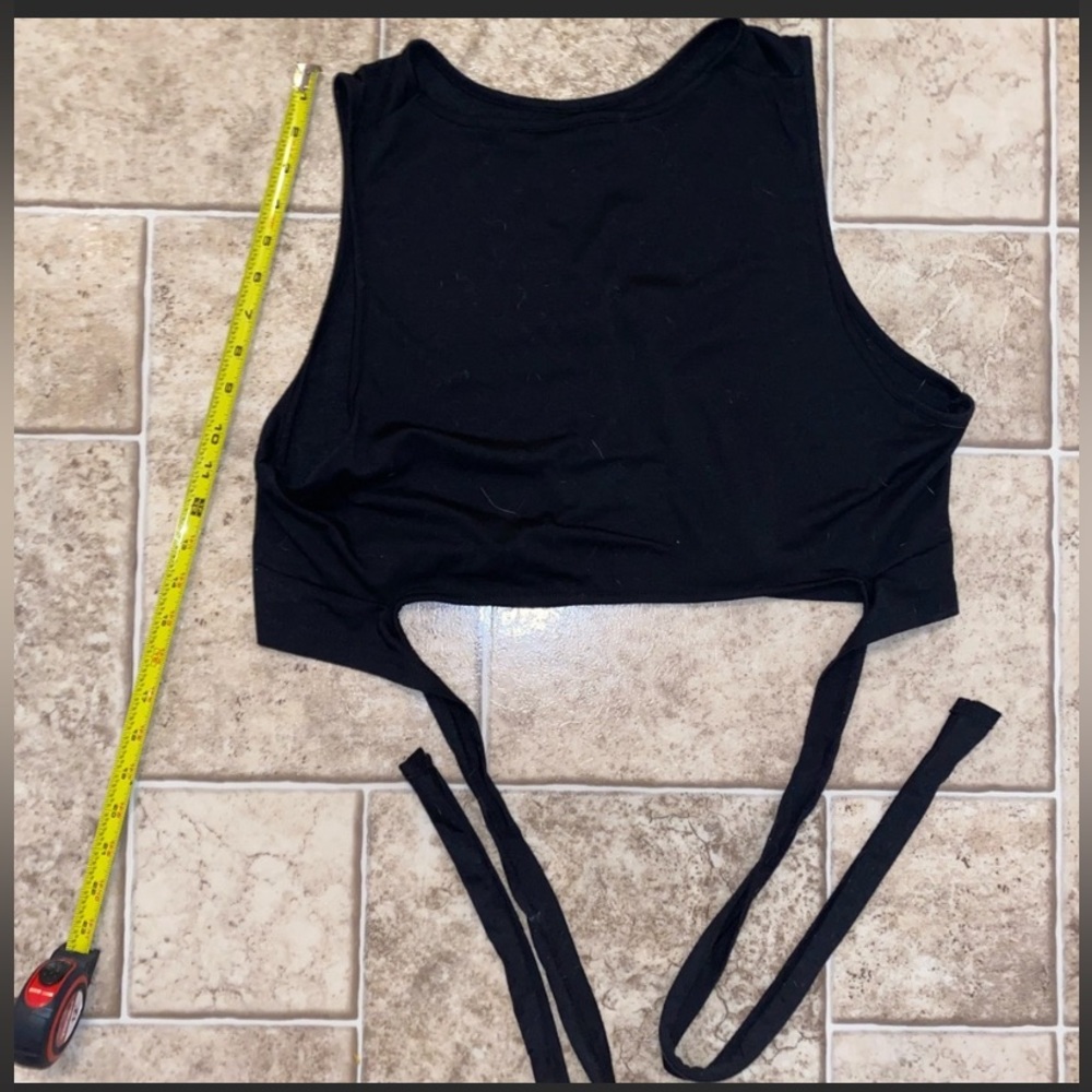 SHEIN Cropped tank with tie in back